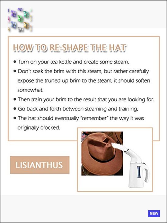 Classic Felt Fedora Wide Brim Hat with Belt Buckle Adjustable
